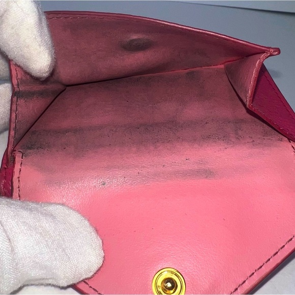 🩷Prada Pink Saffiano Leather Trifold Compact Fold Wallet | PRELOVED💕🌸💕 - Picture 8 of 10